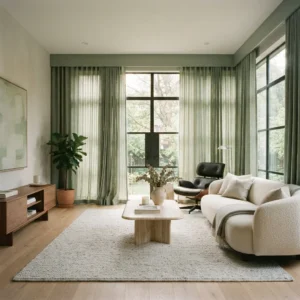 Sage Green Pelmet Curtains