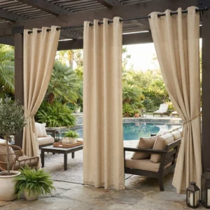 Sand Beige Outdoor Curtains