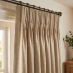 Sand Beige Pencil Pleat Curtains