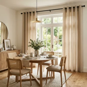 Sand Eyelet Curtains