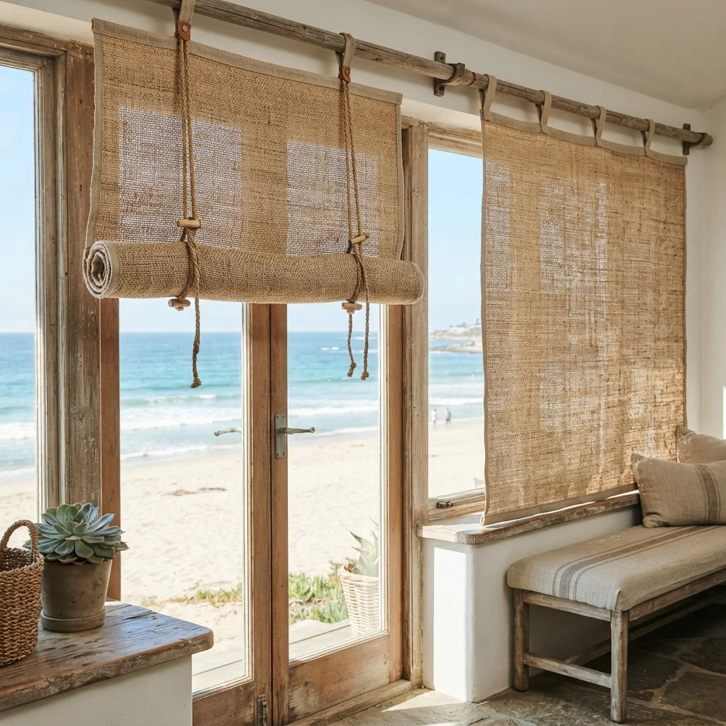 Sand Roll Up Curtains