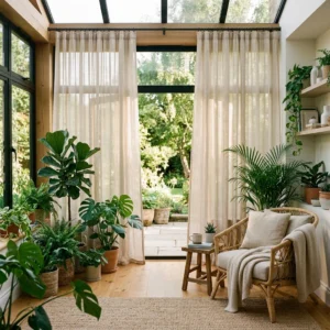 Sand Sheer Curtains
