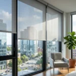 Bronze sunscreen blinds for stylish interiors