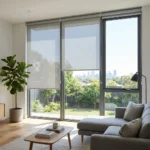 Sunscreen blinds Abu Dhabi for modern living room windows