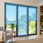 Sky Blue sunscreen blinds Abu Dhabi for residential windows