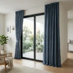 Slate Blue Double Curtains