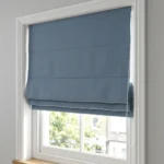 Slate Blue Roman Blinds Chain Lift Abu Dhabi