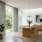Stone Grey Beaded Curtains