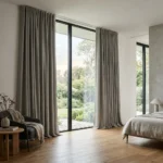 Stone Grey Double Curtains