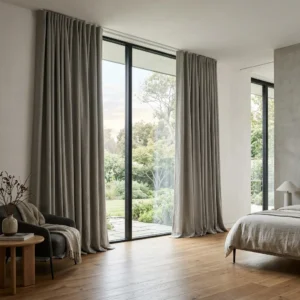 Stone Grey Double Curtains