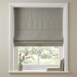 Stone Grey Roman blinds Cordless lift Abu Dhabi