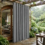 Stone Grey Waterproof Curtains Abu Dhabi