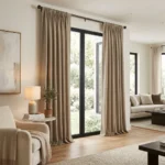 Beige Rod Pocket Curtains