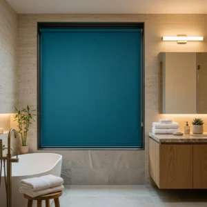 Teal Blue Blackout Blinds