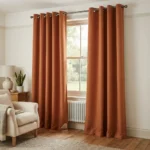 Terracotta Fire Retardant Curtains