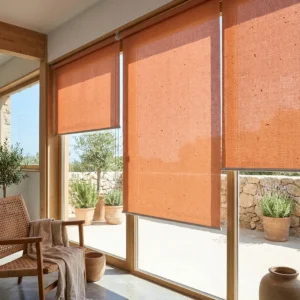 Terracotta sunscreen blinds Abu Dhabi for modern windows