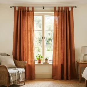 Terracotta Tab Top Curtains