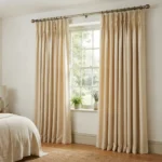 Vanilla Cream Pencil Pleat Curtains