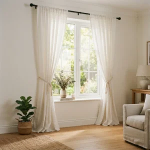 White Cotton Curtains