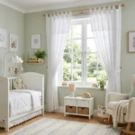 White Eyelet Kids Room Curtains Abu Dhabi
