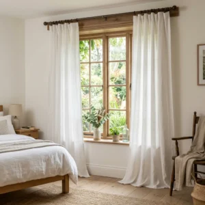 White Linen Curtains