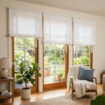 White Roll Up Curtains Abu Dhabi