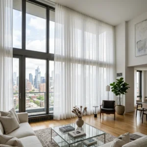 White Sheer Curtains