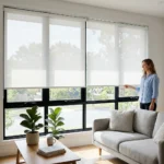 White sunscreen blinds Abu Dhabi