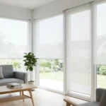 White sunscreen blinds Abu Dhabi