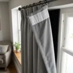 Grey pleat curtain header tape Abu Dhabi