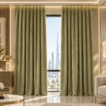 Sage Green Velvet Panels