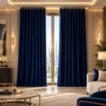 Navy Velvet Curtains