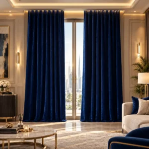 Navy Velvet Curtains