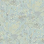 Blue Brushstroke Voile