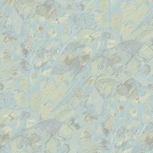 Blue Brushstroke Voile